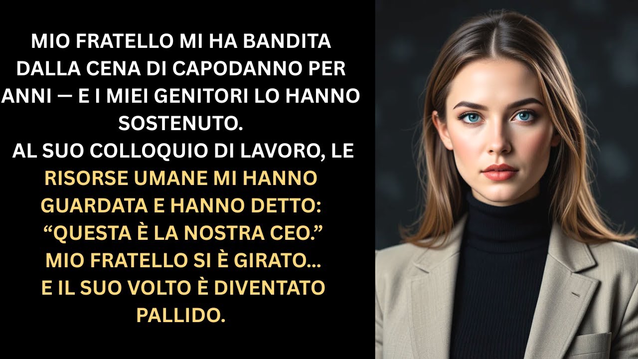 Mio fratello mi ha escluso dalla cena di Capodanno — all’intervista HR mi chiamò CEO