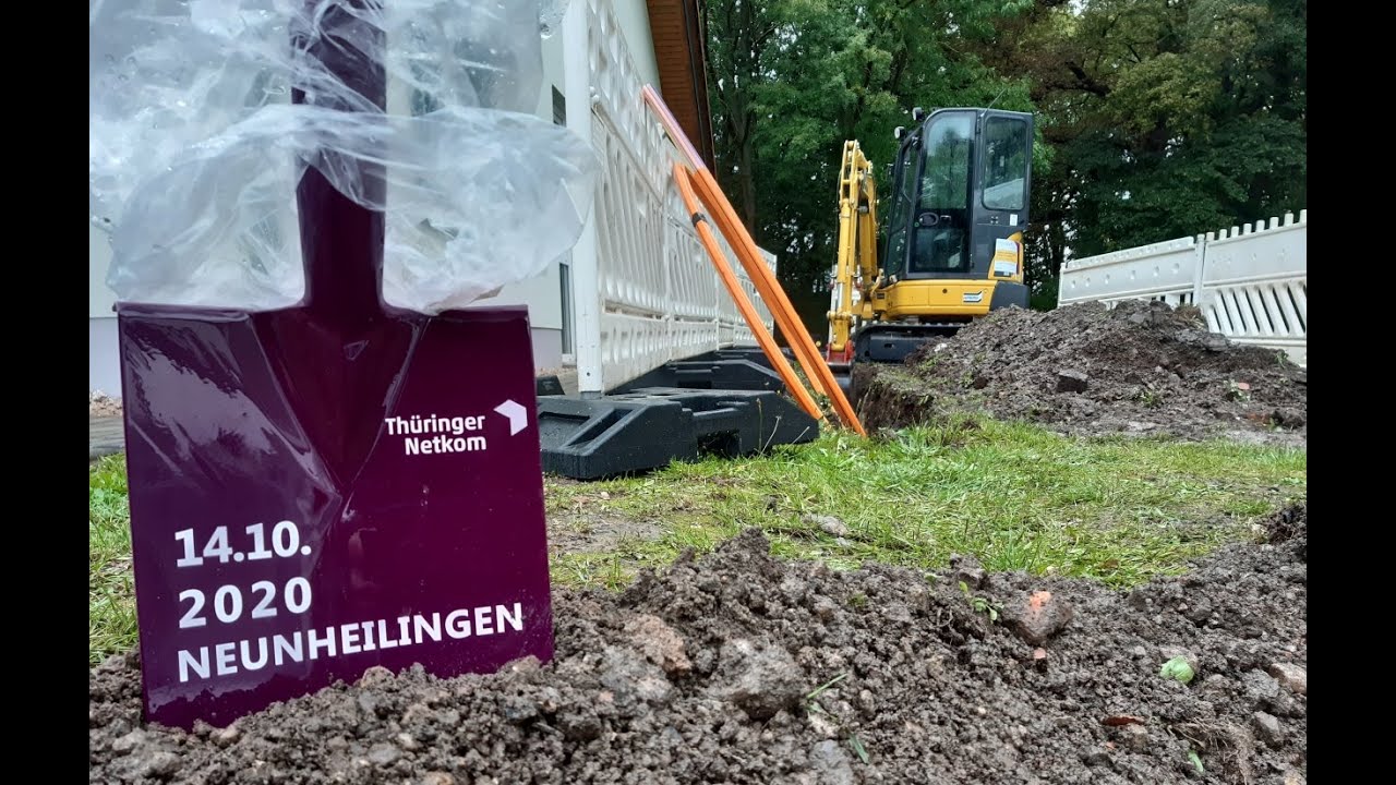 Breitbandausbau: Spatenstich im Unstrut-Hainich-Kreis #Th&uuml;ringerNetkom