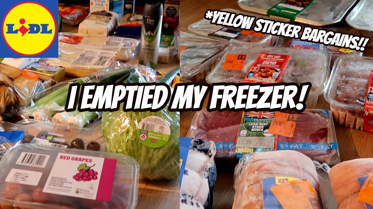 ЗАКУПКА ПРОДУКТОВ В LIDL И ОБЗОР МОЕЙ МОРОЗИЛКИ!