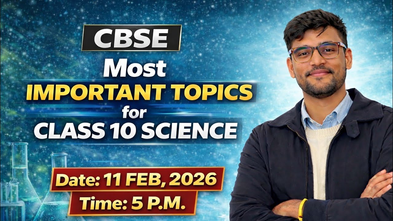 CBSE Class 10 Science 2026 🔴 Most Important Topics + Predictions | Live