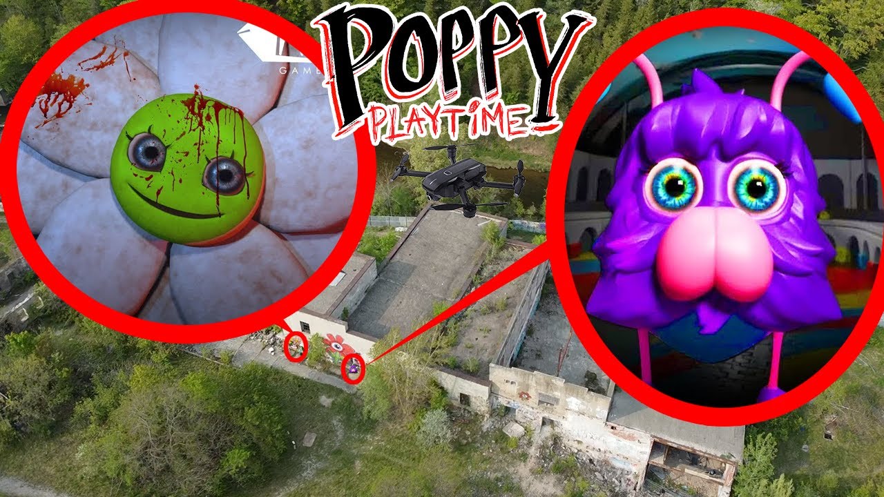 DRONE CATCHES NEW POPPY PLAYTIME MONSTERS AND SECRET LOCATION REVEALED IN REAL LIFE!
