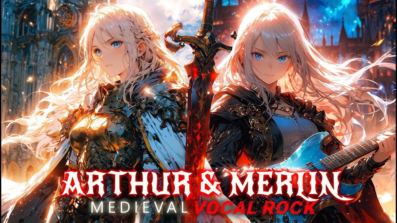 🧙‍♀️ Arthur & Merlin Epic Rock Vocal ⚔️ Fantasy Adventure Music Playlist for Gaming & Focus [1.2H]