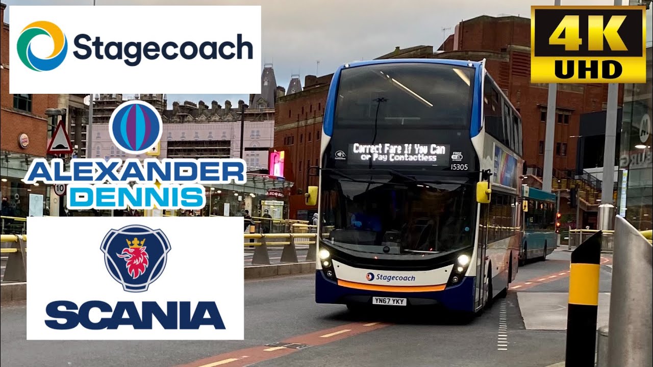 [Stagecoach: X2 Liverpool to Preston] Alexander Dennis Enviro400MMC Scania N250UD Bus(15305/YN67YKY)