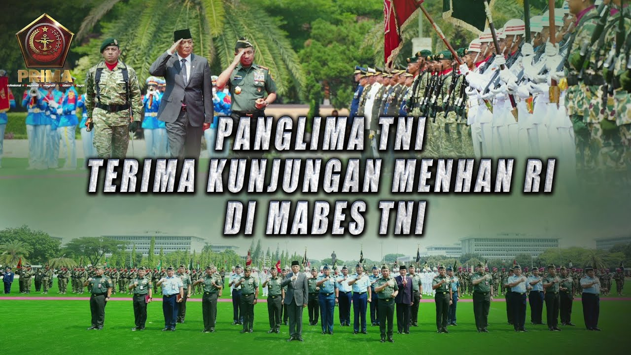 Panglima TNI Terima Kunjungan Menhan  RI di Mabes TNI