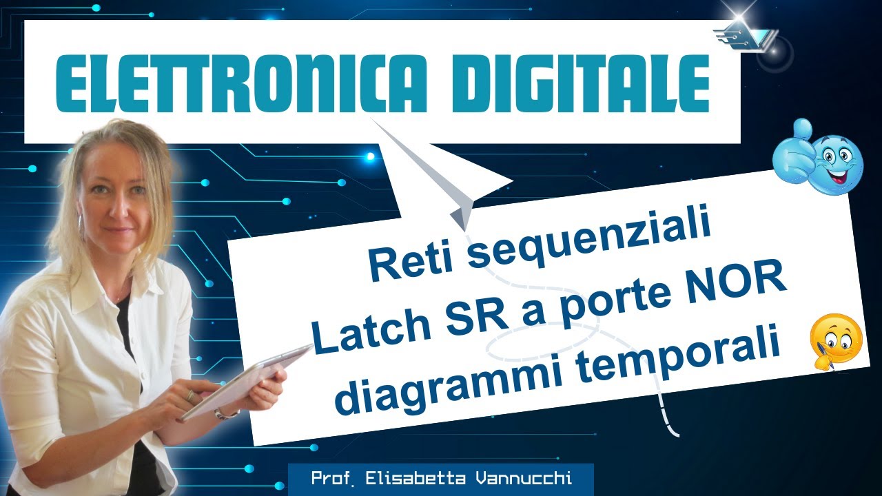 Latch Set Reset a porte NOR spiegazione e diagrammi temporali