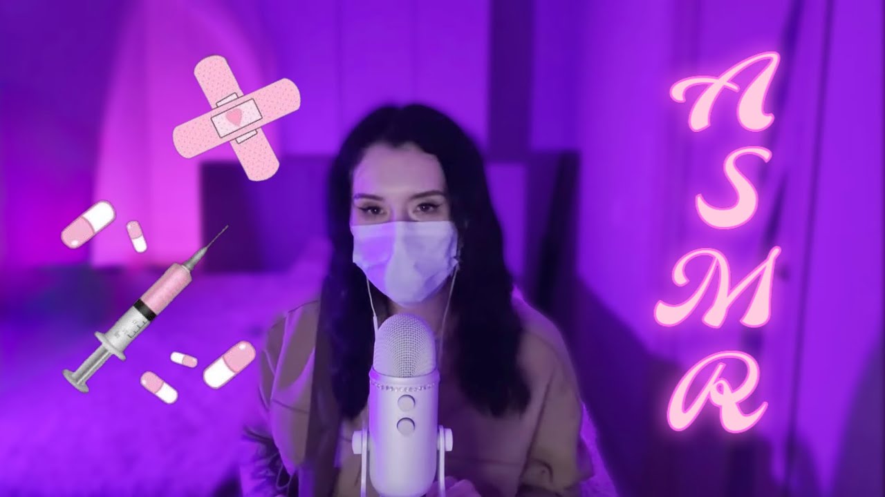 ASMR 💉🤍 вылечу тебя от простуды