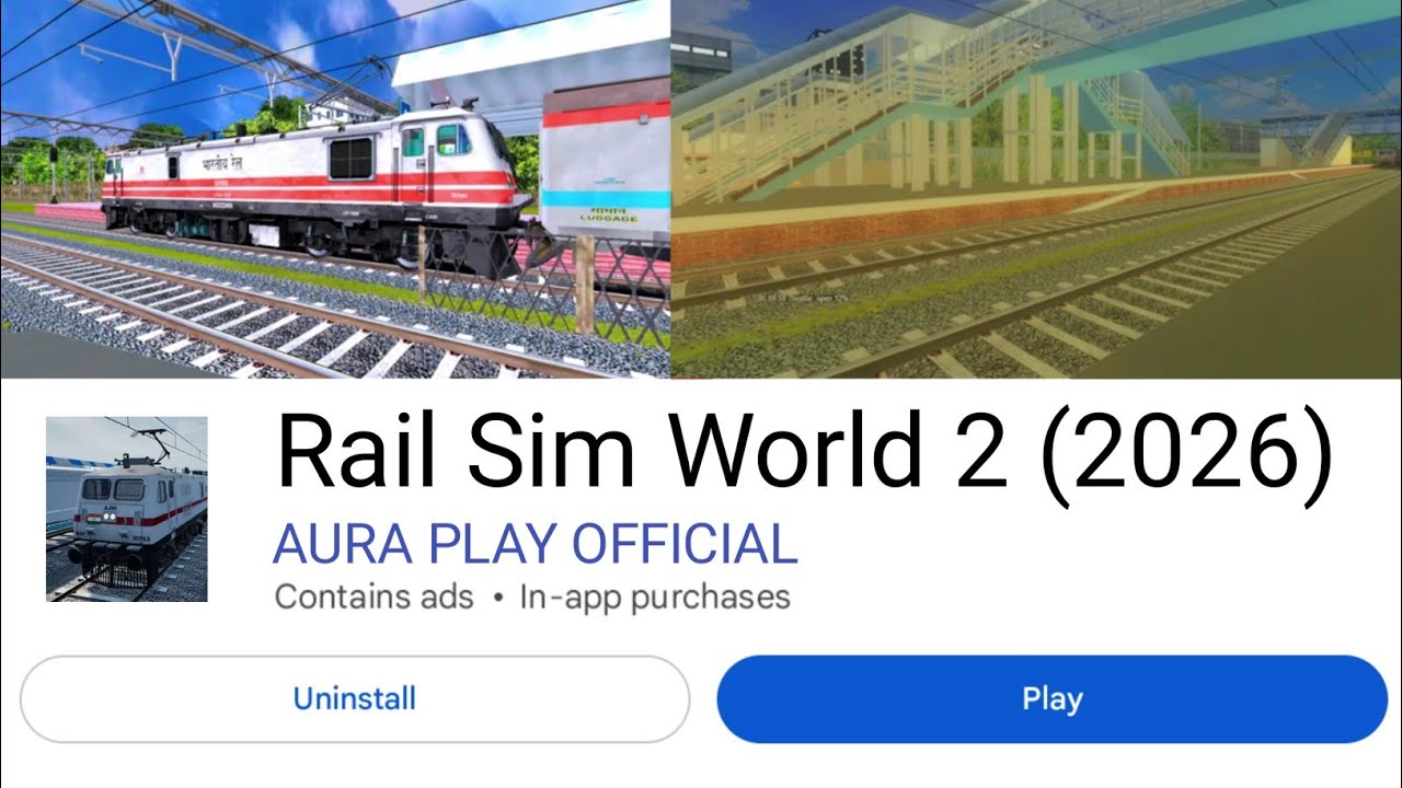 Rail Sim World | Game Flop | Aura Play | Rail Sim World 2 | Work Start | New Game 2026 | Good News 😃