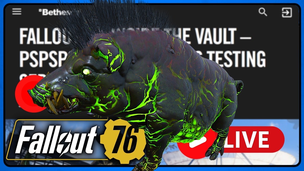 🔴 Fallout 76 PTS - Pets At Events with More Crazy Weapons.