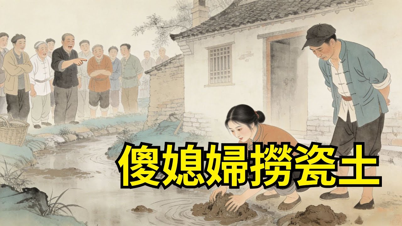 全村笑他娶了個“瘋傻媳婦”，兩人只能住在臭水溝旁。傻子媳婦每日去河邊撈爛泥巴，誰知那竟是頂級瓷土！窯口壹開，訂單排到十年後！【心事郵局】#民間故事#傳統故事#故事頻道#聽書#睡前故事#情感