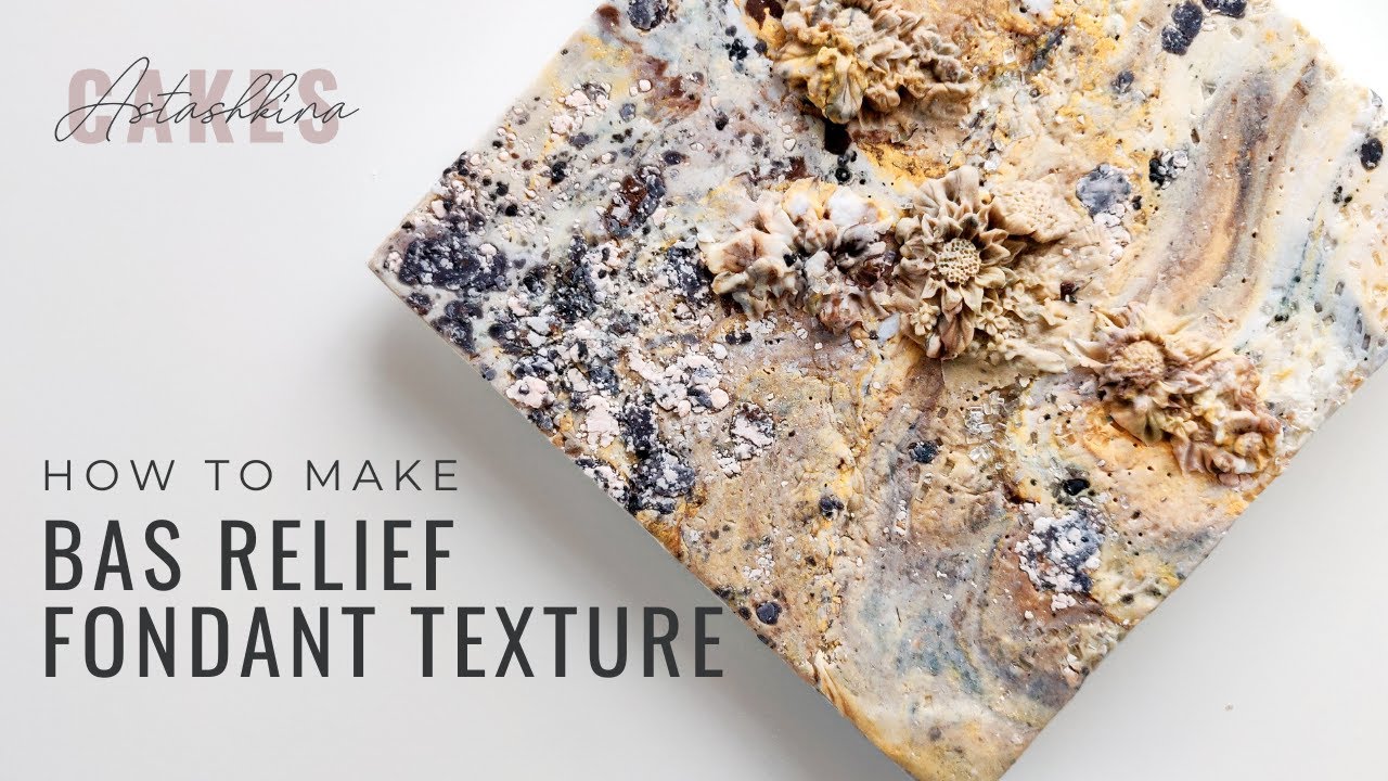 How to make Bas Relief Stone Texture with Fondant
