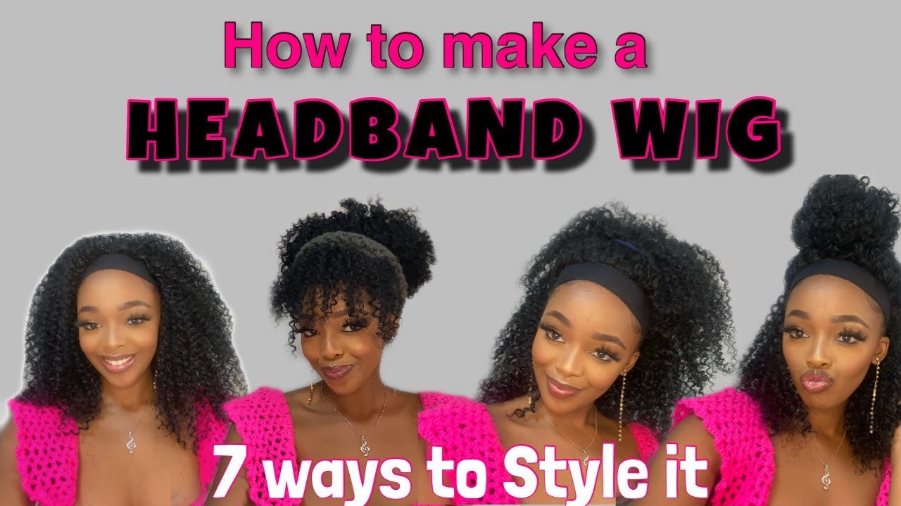 How to make a headband wig | How to style your synthetic headband wig | South African YouTuber