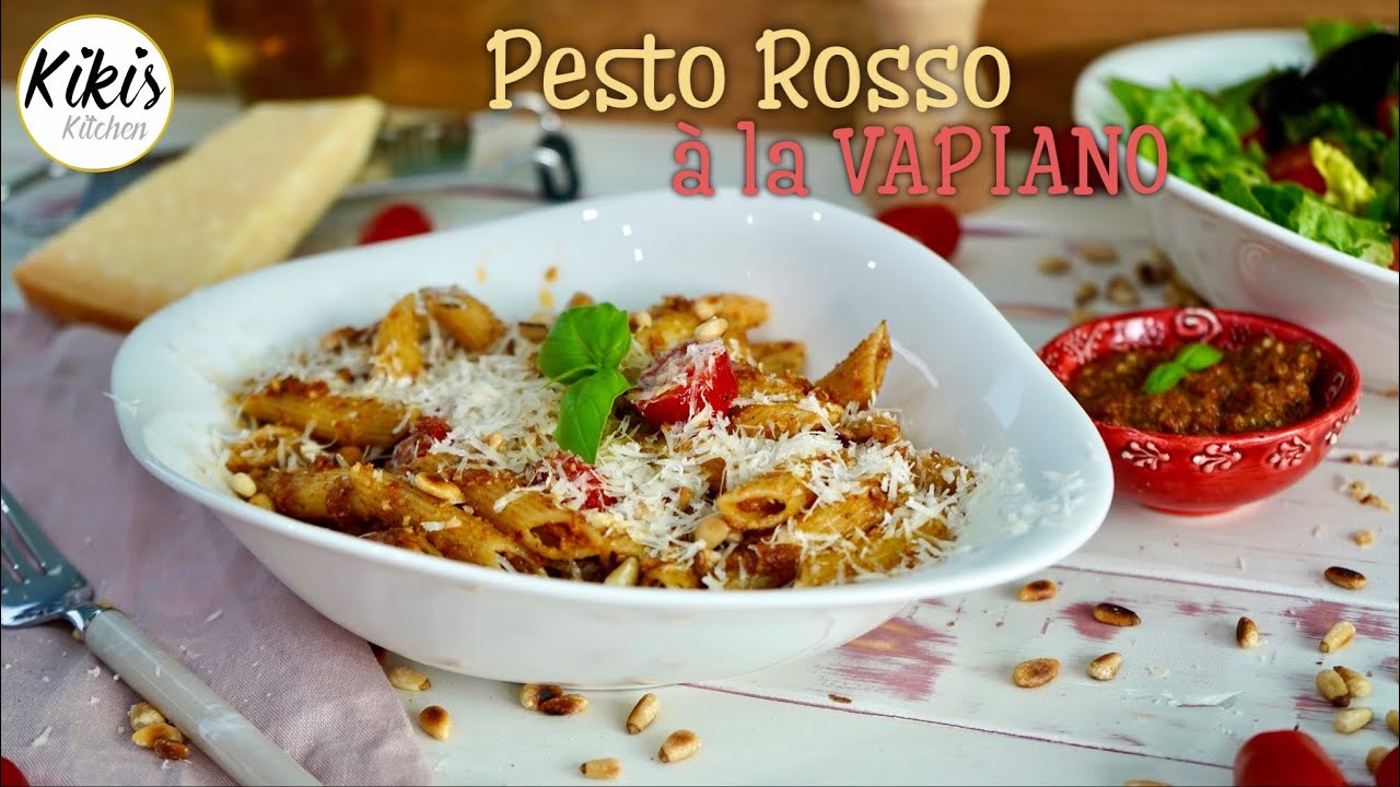 Rezept: Pesto Rosso - Pasta Rezept für zu Hause / Pestonudeln schnell und einfach