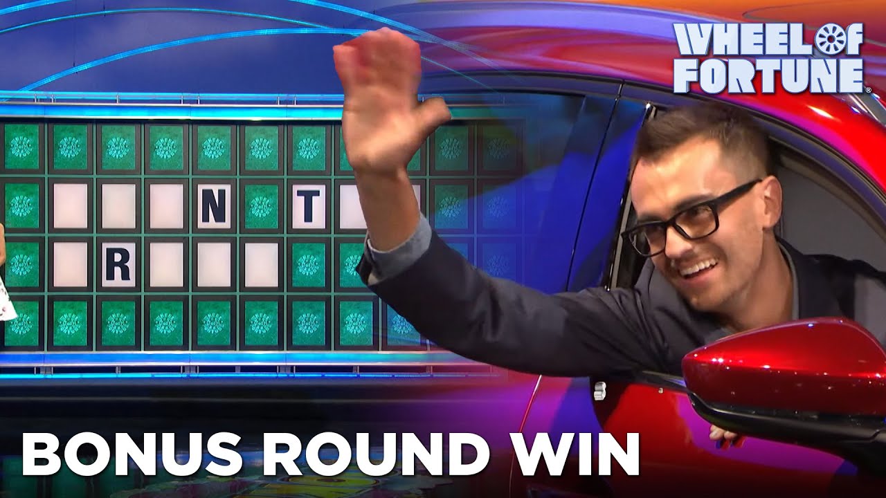Ross Wins a New Car in the Bonus Round | Wheel of Fortune