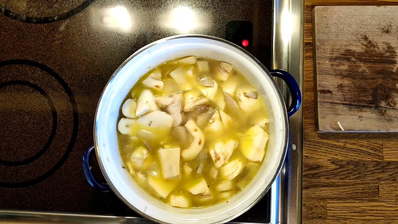 Austernseitling Pastinakesuppe - Pilzsuppe einfach und lecker - Seitlinge und Pastinak aus'm Garten