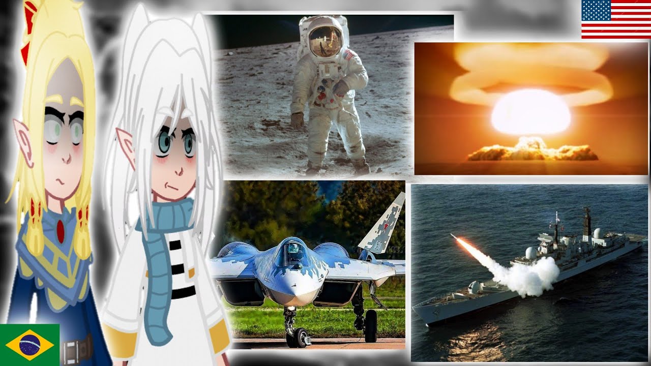 Medieval Animes react to Our World Military | Part 2 | Gacha React 🇧🇷🇺🇸