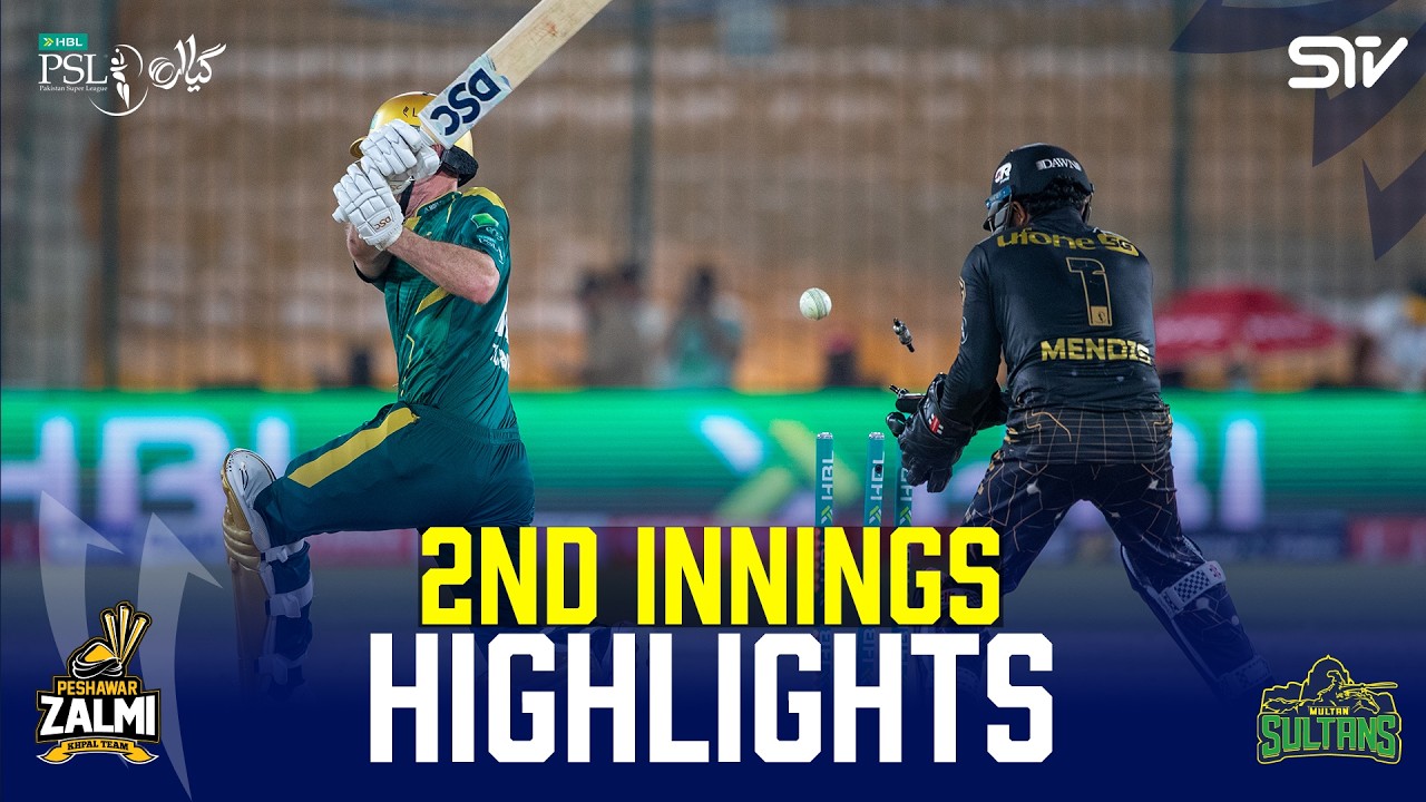 2nd Innings Highlights | Peshawar Zalmi vs Multan Sultans | Match 22 | HBL PSL 11 | MZB1J