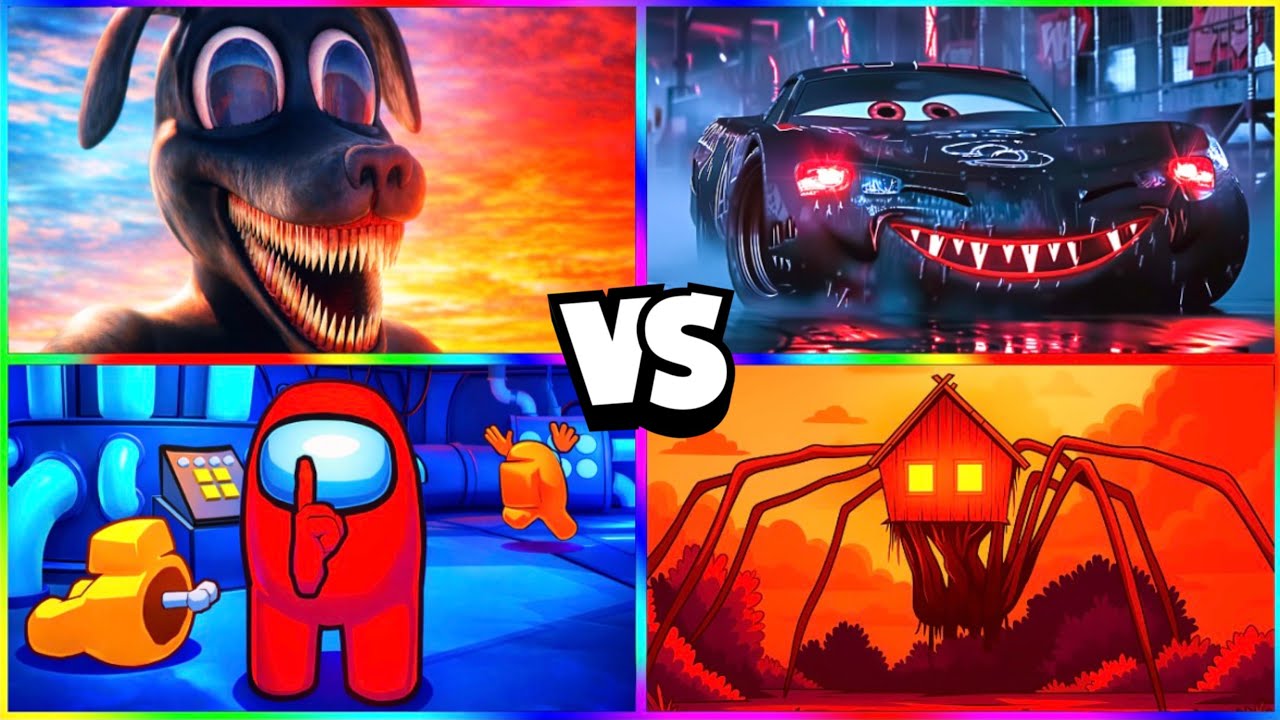 CARTOON DOG ⚔️ MCQUEEN.EXE ⚔️ AMONG US ⚔️ HOUSE HEAD | TILES CLASH