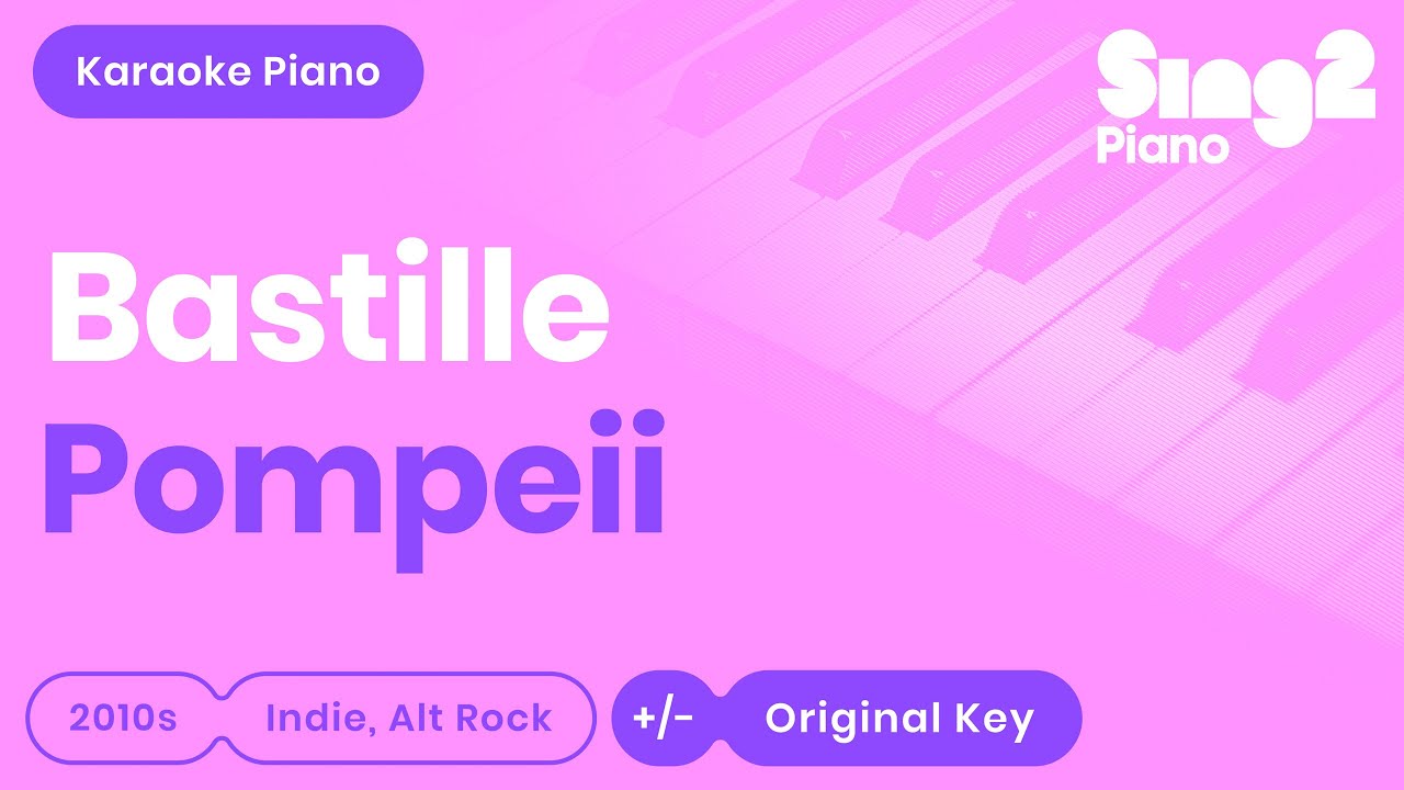 Bastille - Pompeii (Piano Karaoke)