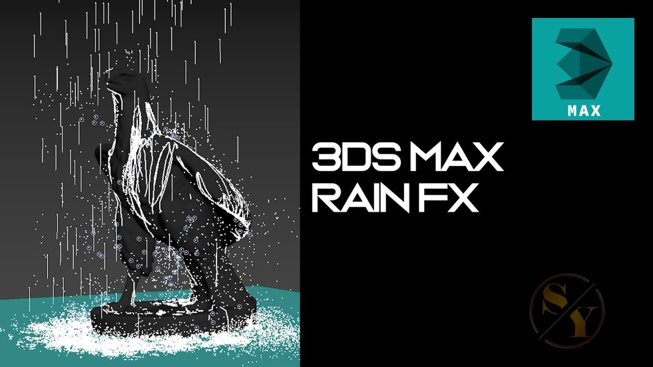 3DSMAX:  RAIN FX #3dsmax , #vfx, #particles #PFlow #rain