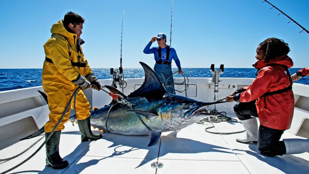 Hunting Giant Ocean Swordfish Worth $300,000 With Fishermen | Fishing Documentary