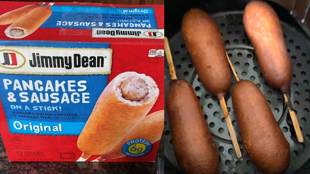 Air Fryer Frozen Jimmy Dean's Pancake & Sausage On A Stick