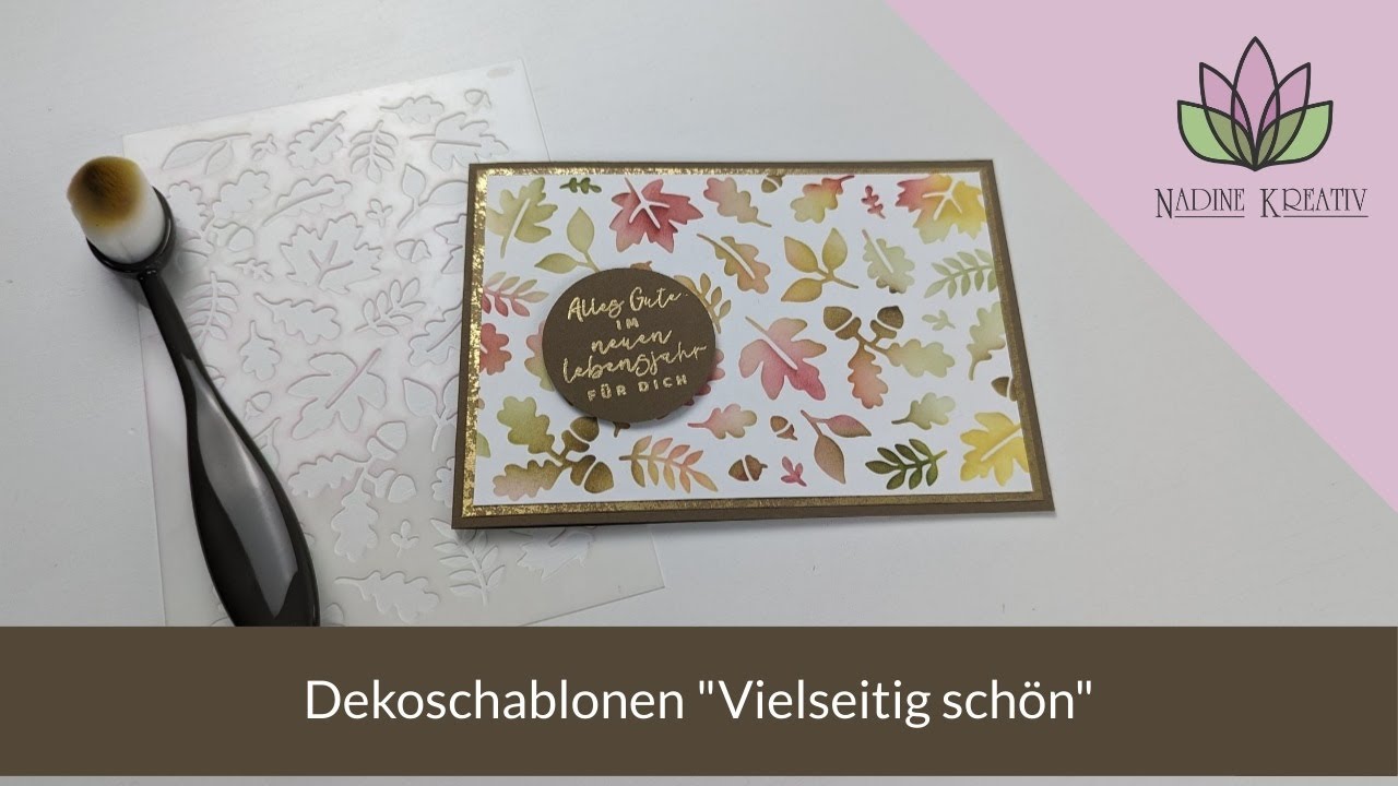 Bastelanleitung mit Dekoschablonen 