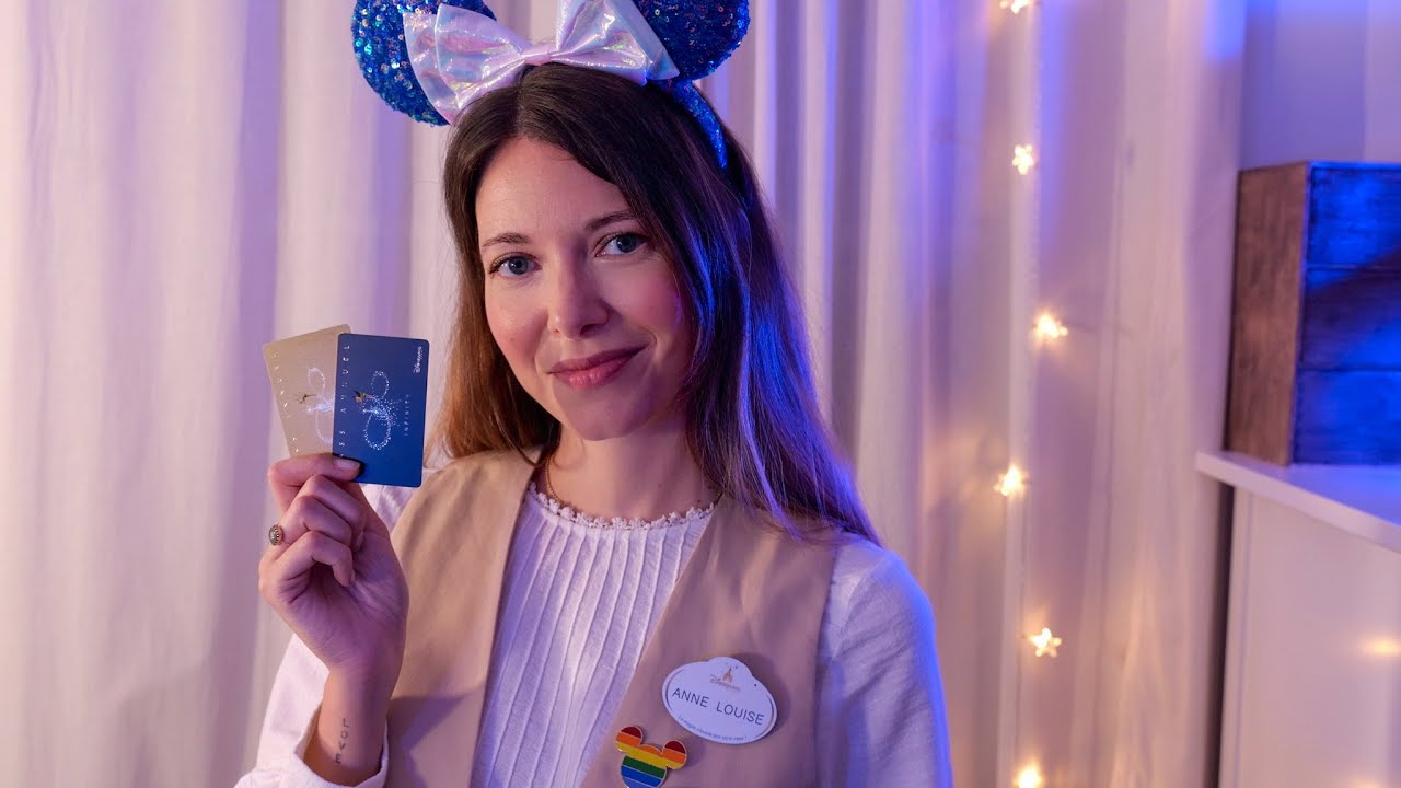 4K ASMR Recepcionista de Hotel Check-in Roleplay Disneyland | Love ASMR en español