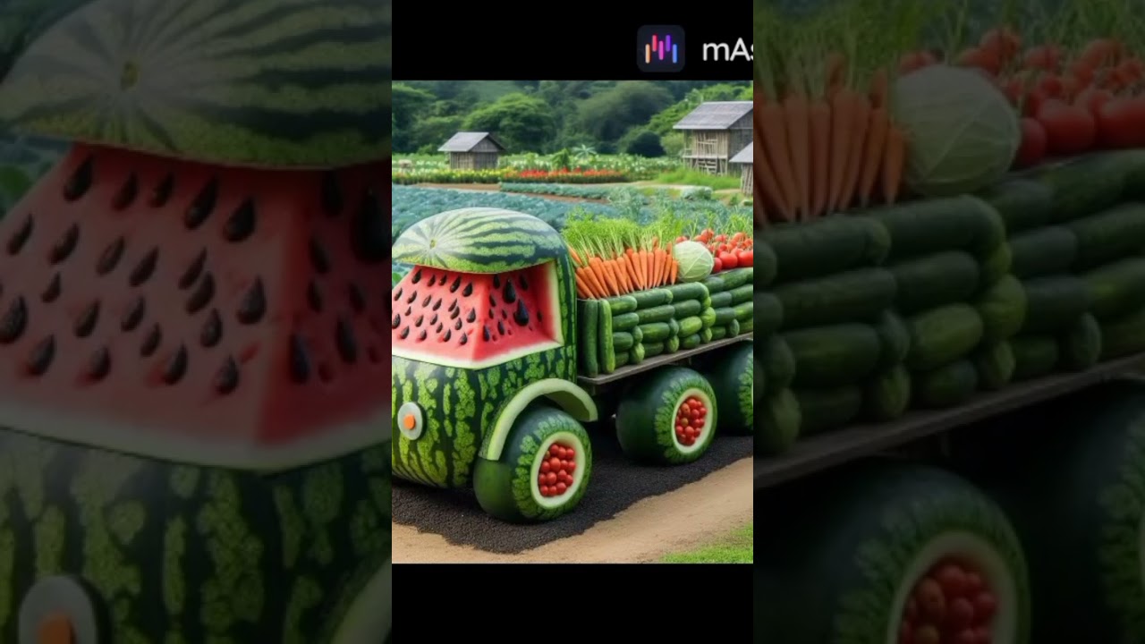 #amazing#watermelon#bike#van#art#craft#shortsvideo