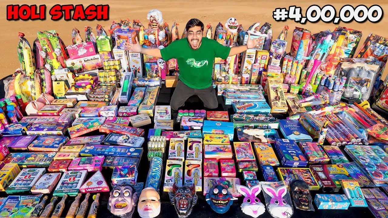 Crazy XYZ New Video Biggest Holi Stash 2025 Worth ₹4,00,000🔥- लो आ गया होली का सबसे बड़ा पिटारा🙈