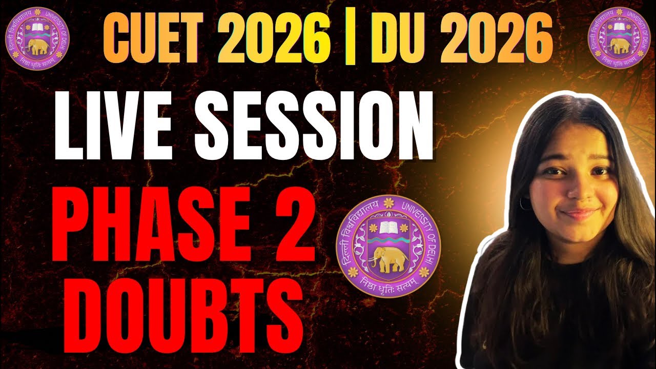 DU CSAS Phase 2 Live Choice Filling Guide 🔴 Ask Your Doubts | Delhi University Admissions 2026