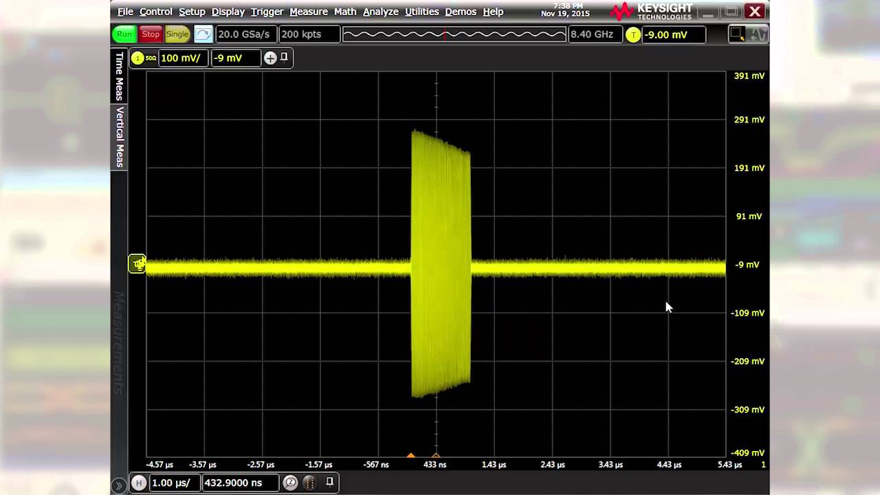 Анализ импульсных радиосигналов с помощью осциллографа KEYSIGHT Infiniium серии S