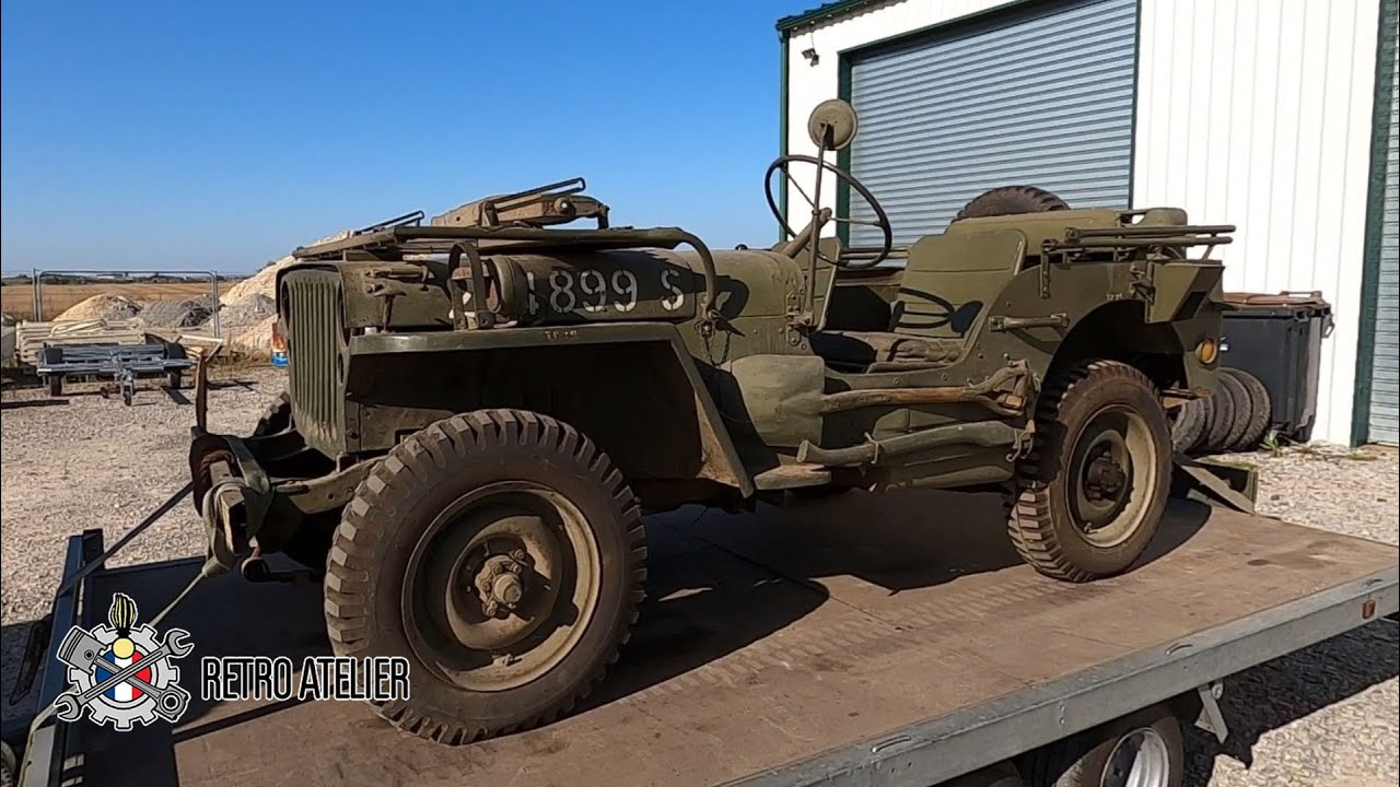 Retro-Atelier - Arrivée d'une nouvelle Jeep - Suite restauration Jeep de Nouméa