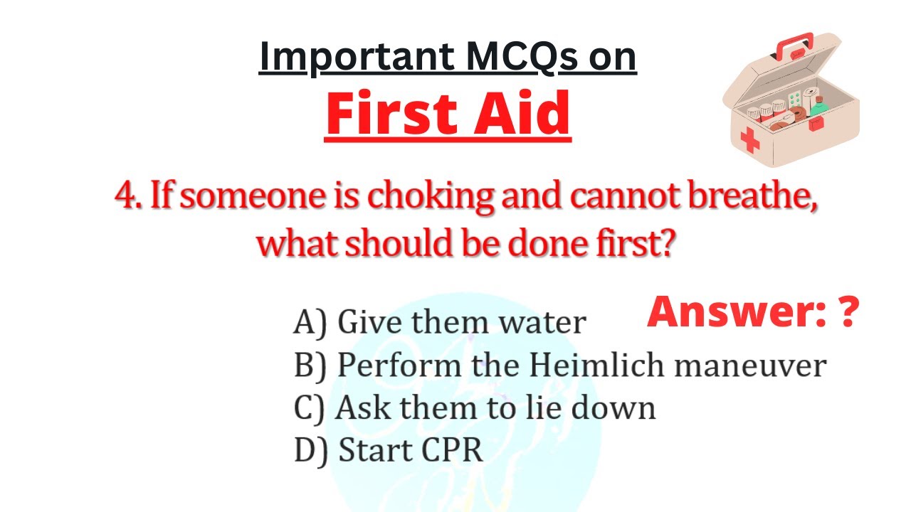 First Aid_ Important MCQs with answers for Nursing, Medical, and Public Health Officers!