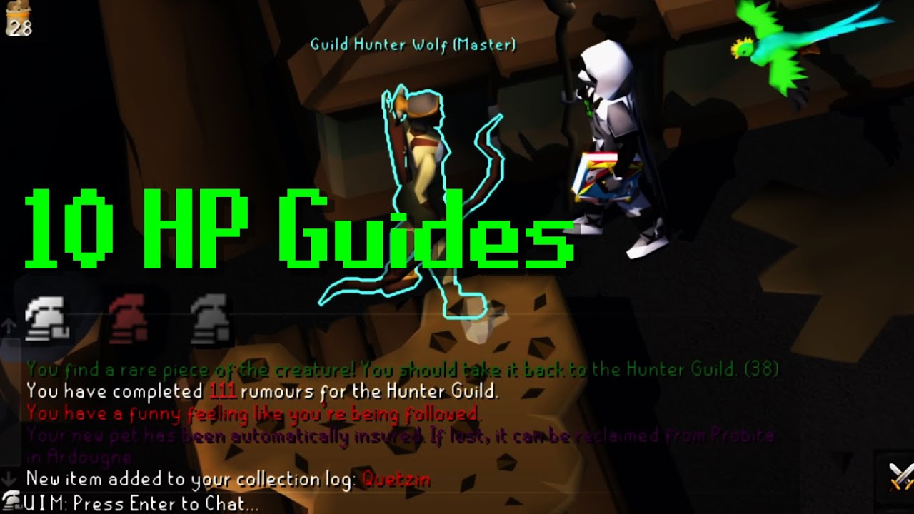 UIM, HCIM, & Iron 10 HP Guide #46 - Iron level-3 Hunter Rumours Guide