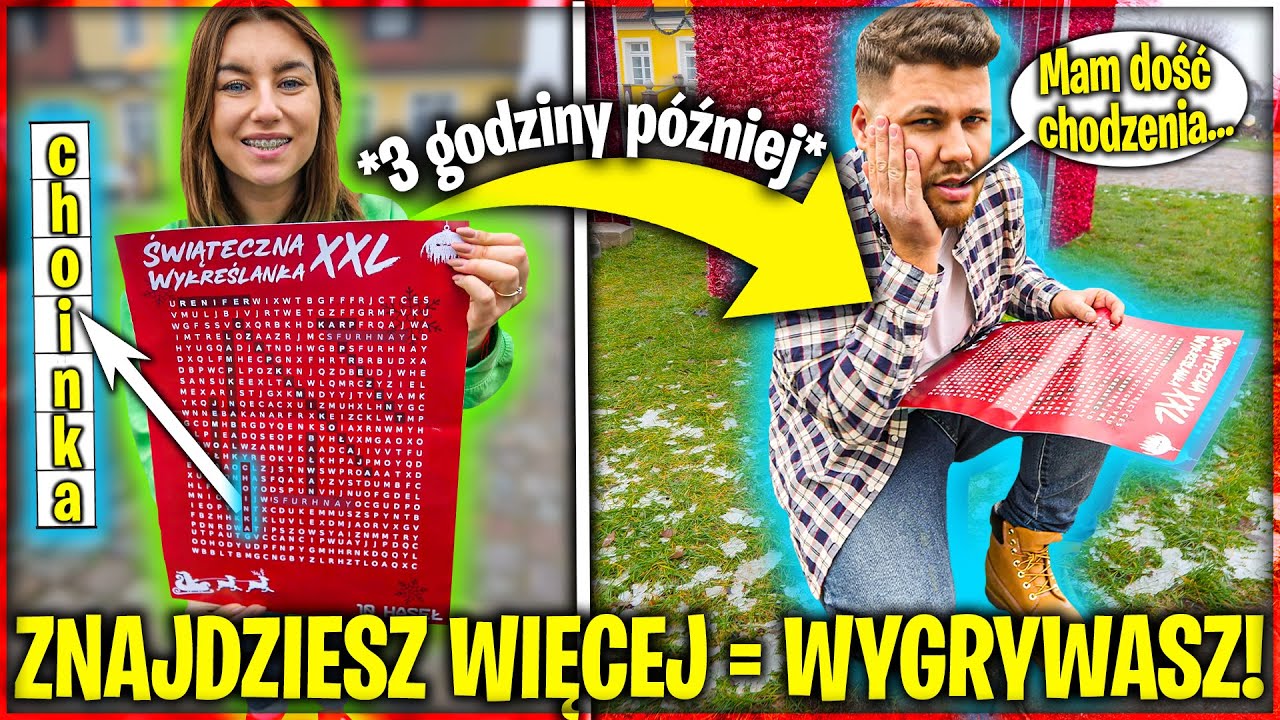 KTO SZYBCIEJ ZNAJDZIE RZECZY Z OGROMNEJ WYKREŚLANKI WYGRYWA!