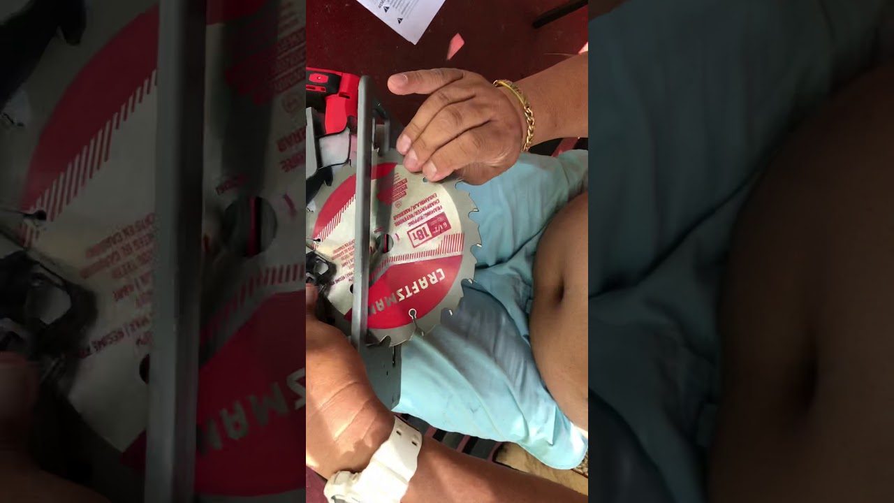 How to Install craftsman V20 Circular Blade