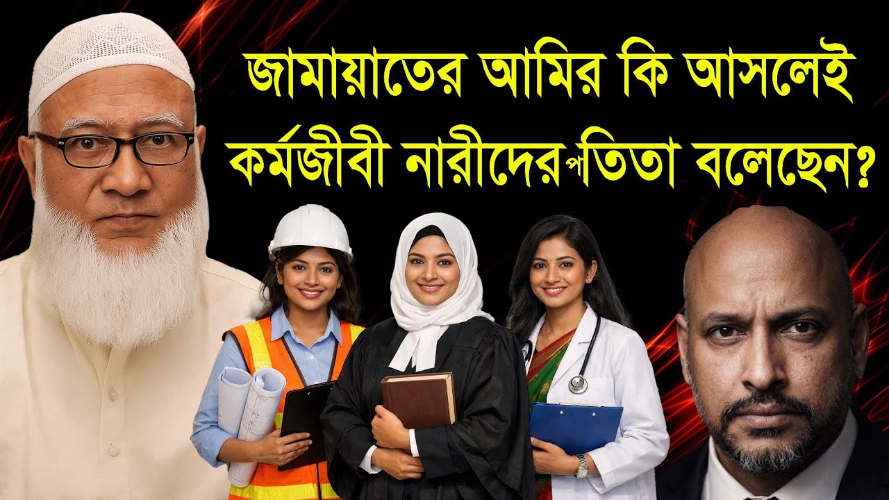 জামায়াতের আমির কি আসলেই কর্মজীবী নারীদের pতিতা বলেছেন ? জেনে নিন কঠিন সত্য। 