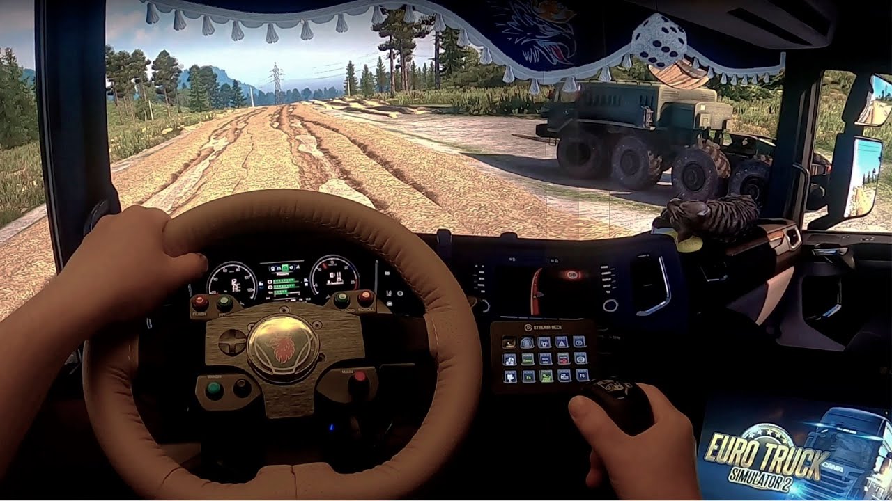 #Euro Truck Simulator 2: По Суровой России на Финской сцепке #3монитора #TripleScreen #TMT300 #TH8A