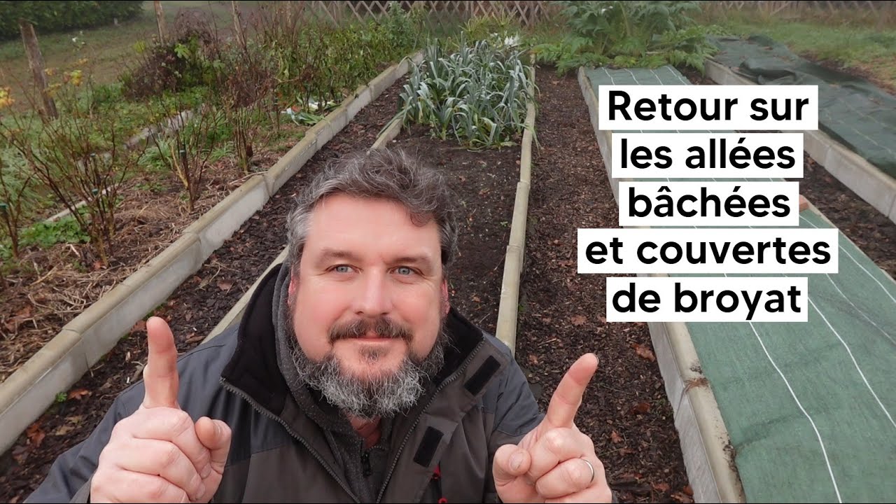 Retour sur les all&eacute;es b&acirc;ch&eacute;es et couvertes de broyat