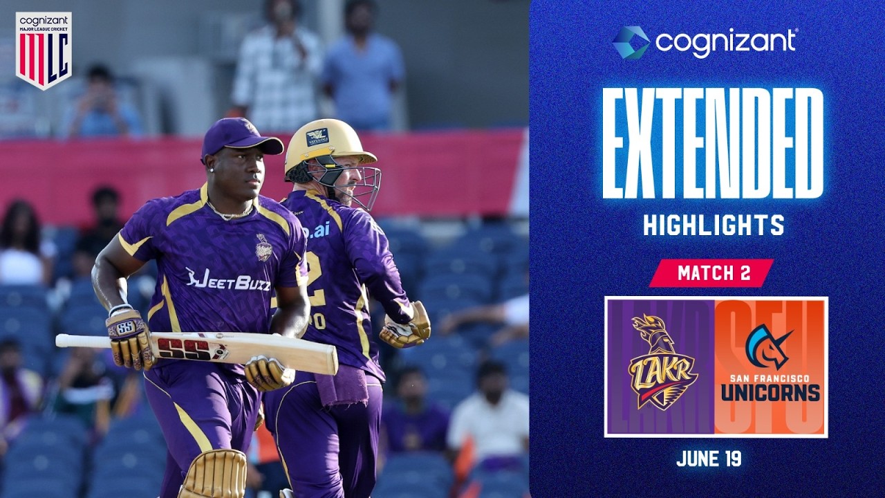 Cognizant Extended Match Highlights: LA Knight Riders vs San Francisco Unicorns | Match #2