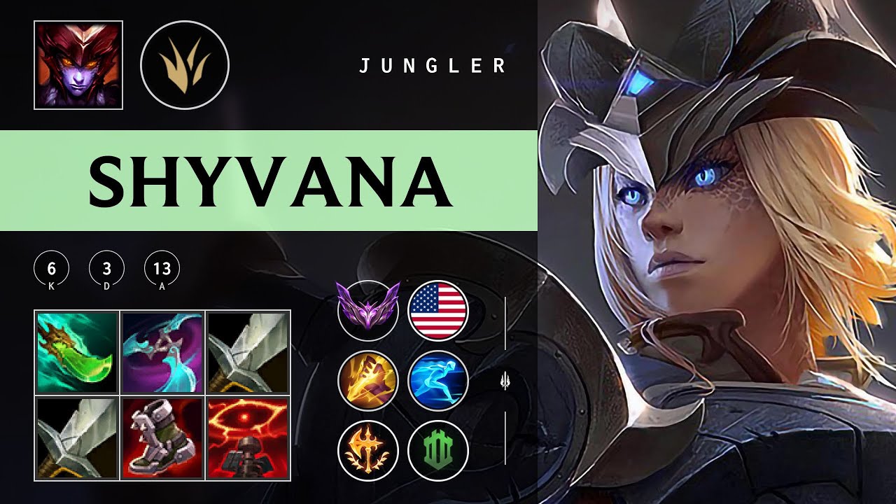 Shyvana Jungle vs Hecarim - NA Master Patch 25.24