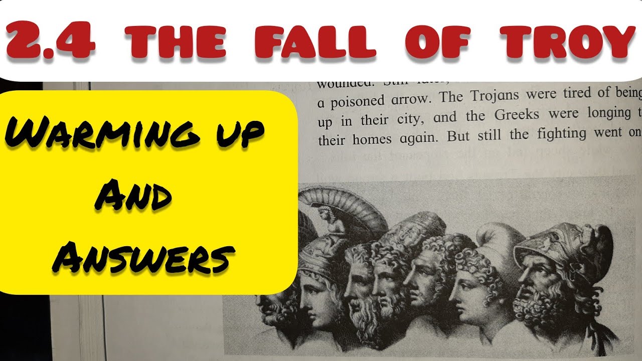 9th Std - English - Chapter 2.4 The fall of troy warming up and English workshop answers - SSC