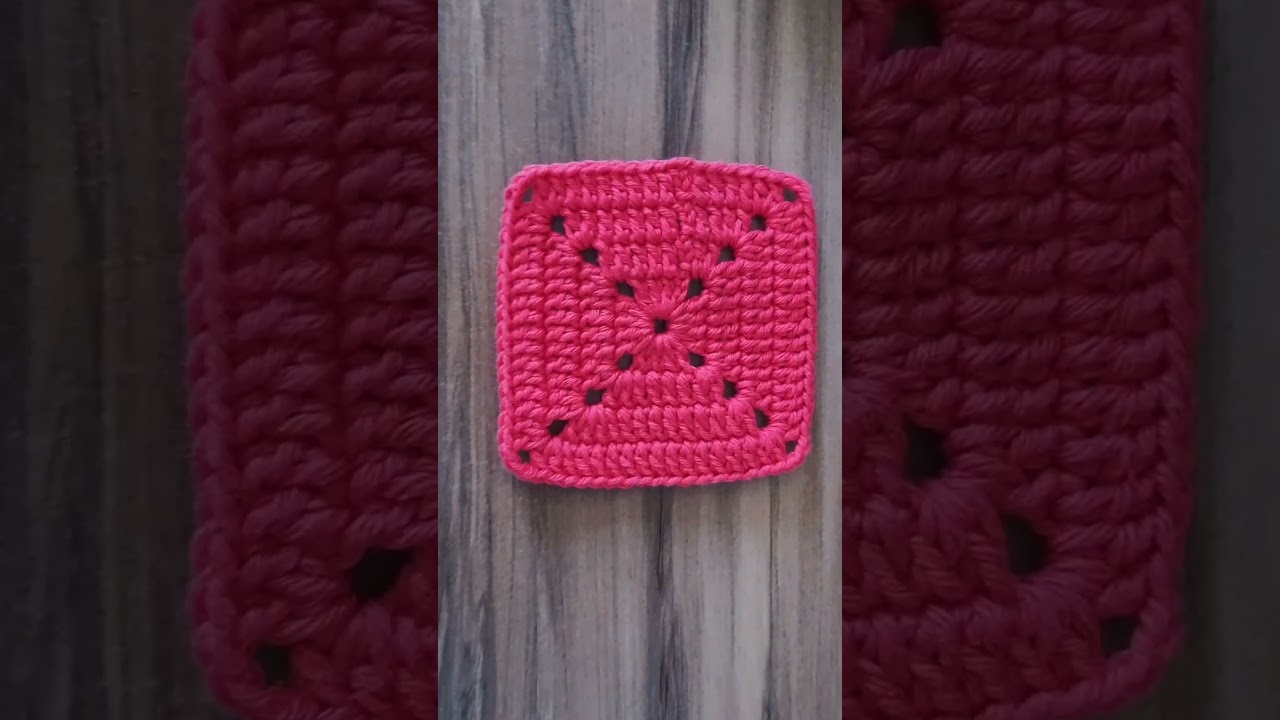 Quadrado croch&ecirc;. Tutorial completo no canal. #quadradocroche #croche #crochet #passoapassodecroche