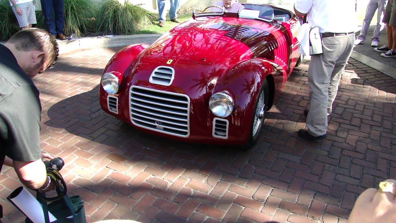 1947 Ferrari 125S revving at the 2012 Cavallino, Breakers