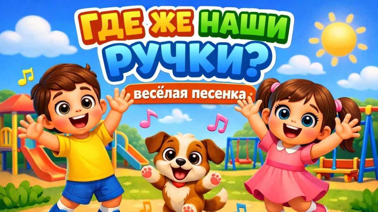 Где же наши ручки? 👋 Весёлая детская песенка 🎵