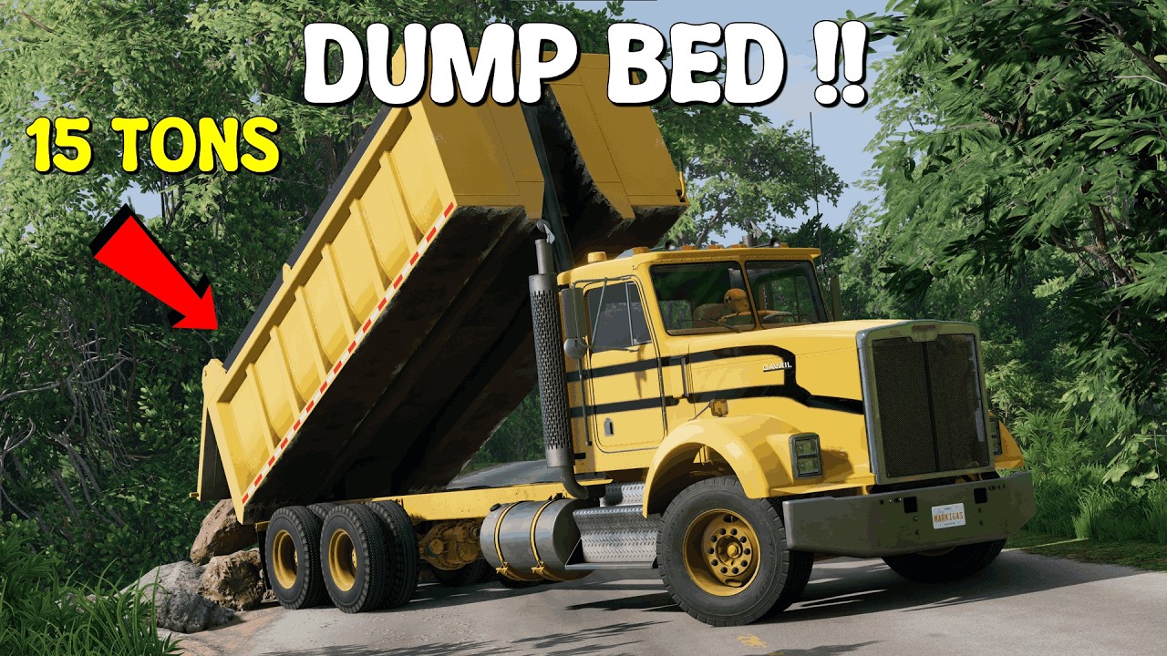 GAVRIL T-SERIES DUMP TRUCK: 15 TONS ROCK TRANSPORT | BeamNG.Drive Cinematic