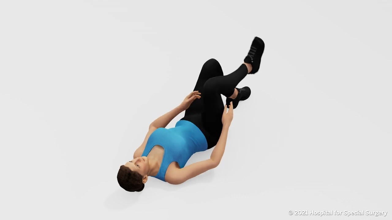 Stretches and Exercises for Lower Back Pain (Single Knee to Chest Exercise) | HSS