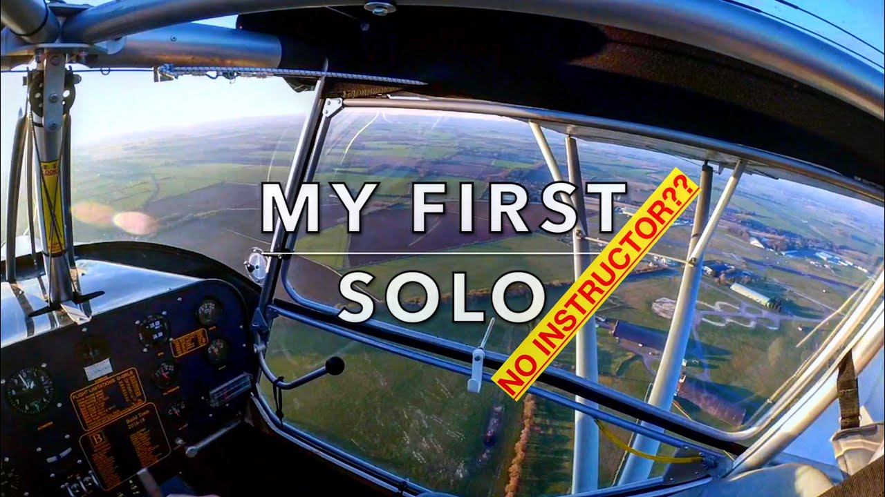 LEARNING TO FLY | Episode 8 | MY FIRST SOLO | Kemble Flying Club | Skyranger |