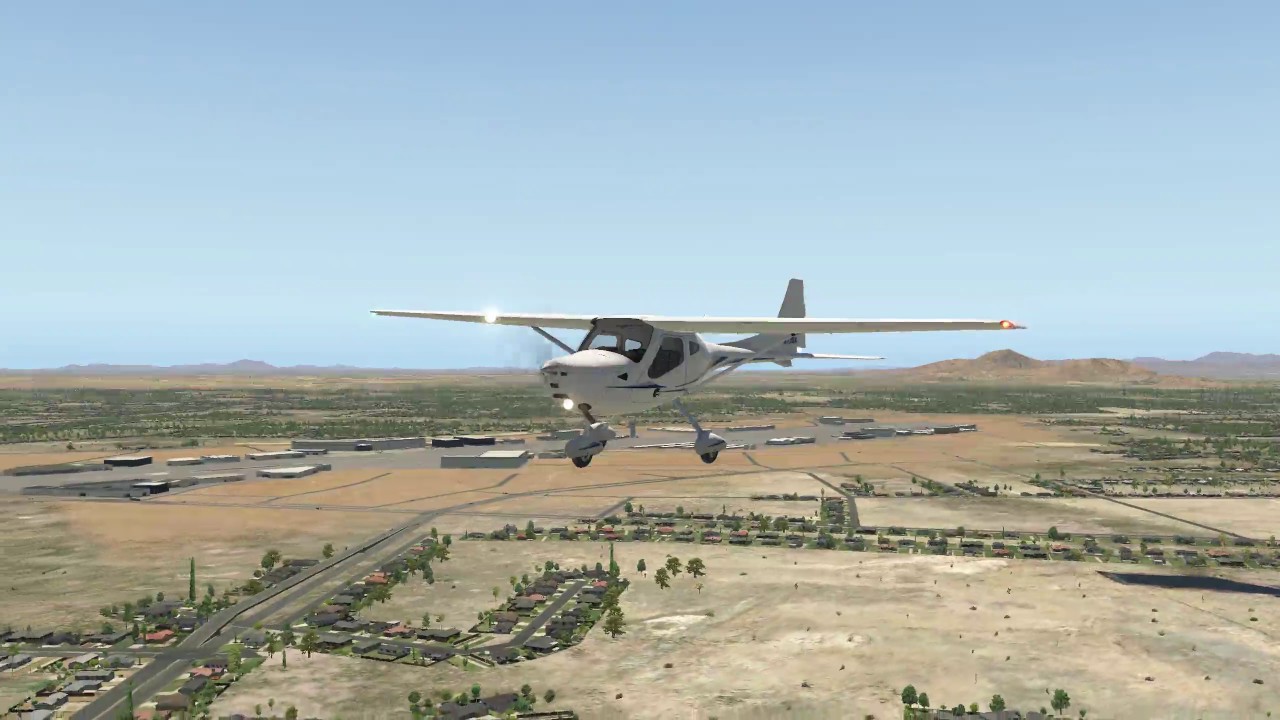 LightSport Man Demo of X-Plane 11 at KSDL using a Remos GX